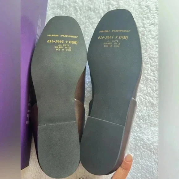 Dark Brown Hush Puppies Slippers - Picture 2 of 4